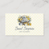 Eleganter Gelber Silberkorb Visitenkarte (Vorderseite)