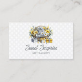 Eleganter Gelber Silberkorb Visitenkarte (Vorderseite)