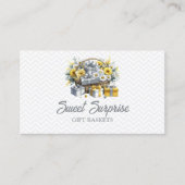 Eleganter Gelber Silberkorb Visitenkarte (Vorderseite)