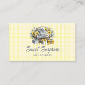 Eleganter Gelber Silberkorb Visitenkarte (Vorderseite)