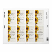 Eleganter gelber Sonnenblumenwein (Vorne)