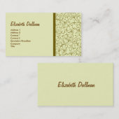 Eleganter Gelbgolden Visitenkarte (Vorne/Hinten)