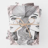 Eleganter Gemini-Stil Geschenkpapier Set (Beispiel)