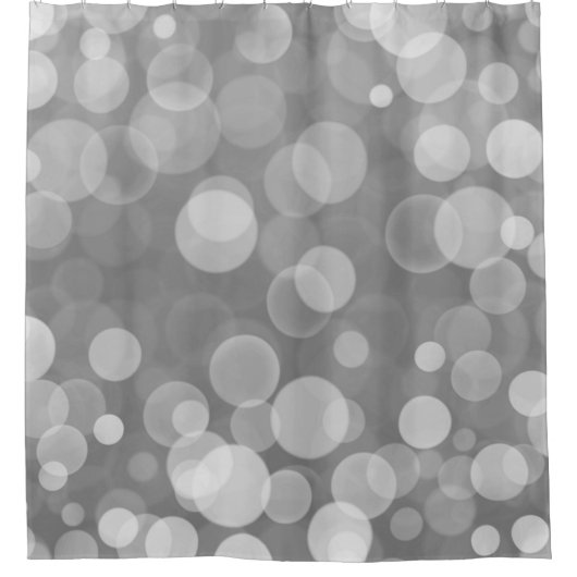 ELEGANTER GEMUSTERTER DUSCHKURTAN AUS SILBER DUSCHVORHANG (Vorderseite)