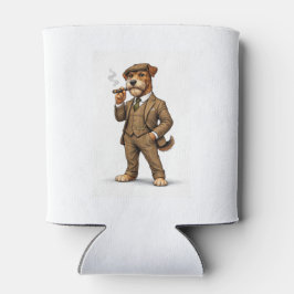 Eleganter Gentleman-Hund Dosenkühler