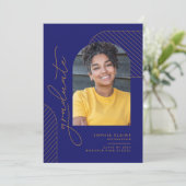 Eleganter geometrischer Abschluss Ankündigung (Stehend Vorderseite)