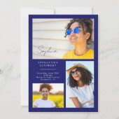 Eleganter geometrischer Abschluss Ankündigung (Rückseite)