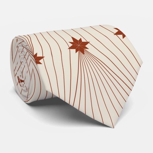 Eleganter geometrischer, einfacher Weihnachtsbaum Krawatte (Gerollt)