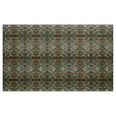 Eleganter geometrischer, grüner und brauner Tile Stoff (Yard (91,4 cm))