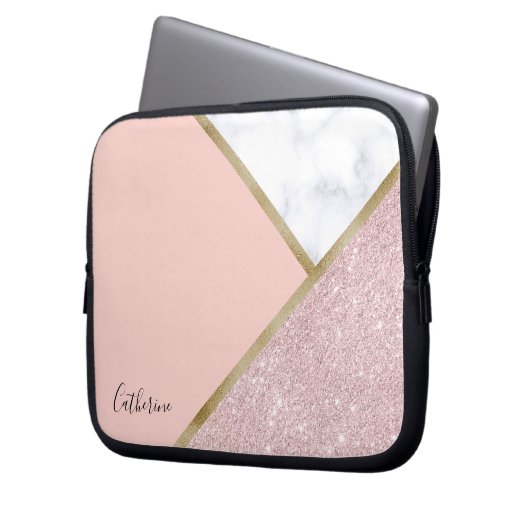 Eleganter geometrischer laptopschutzhülle (Vorderseite Links)