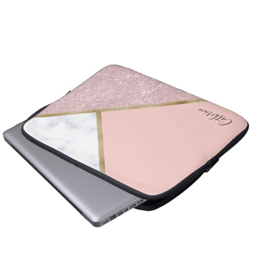 Eleganter geometrischer laptopschutzhülle (Vorne Knopf)