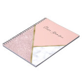 Eleganter geometrischer notizblock (Linke Seite)