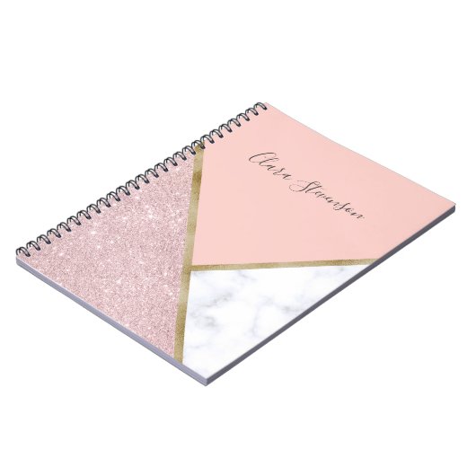 Eleganter geometrischer notizblock (Linke Seite)