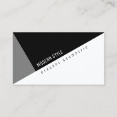 eleganter, geometrischer und moderner Stil Visitenkarte (Vorderseite)