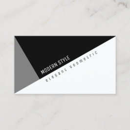 eleganter, geometrischer und moderner Stil Visitenkarte