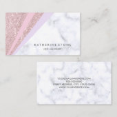 Eleganter geometrischer visitenkarte (Vorne/Hinten)