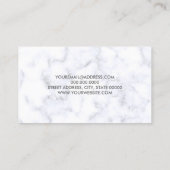 Eleganter geometrischer visitenkarte (Rückseite)