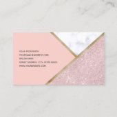 Eleganter geometrischer visitenkarte (Rückseite)