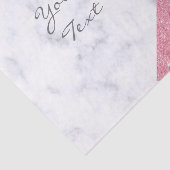 Eleganter geometrischer, weißer Marmor Rose Gold G Seidenpapier (Ausschnitt)