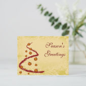 eleganter Geschäftsurlaub Gruß PostCards Feiertagspostkarte (Stehend Vorderseite)