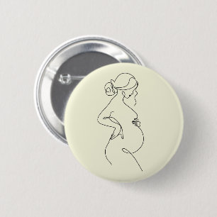 Eleganter Geschenk-Spin für werdende Mütter zur Ba Button
