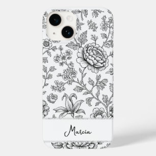 Eleganter, geschmackvoller, personalisierter flora Case-Mate iPhone 14 hülle