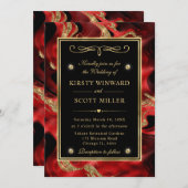 Eleganter geschmolzener Glitzer Einladung (Vorne/Hinten)