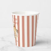 Eleganter gestreifter Erntedank Ernte Pappbecher (Links)