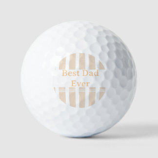 Eleganter gestreifter personalisierter 'Bester Vat Golfball