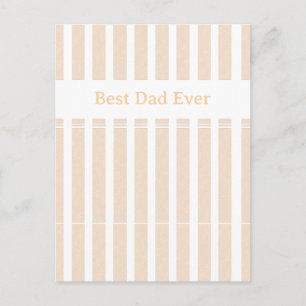 Eleganter gestreifter personalisierter 'Bester Vat Postkarte
