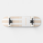 Eleganter gestreifter personalisierter 'Bester Vat Skateboard (Horizontal)