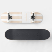 Eleganter gestreifter personalisierter 'Bester Vat Skateboard (Horizontal)