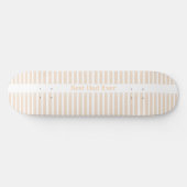 Eleganter gestreifter personalisierter 'Bester Vat Skateboard (Horizontal)