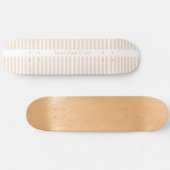 Eleganter gestreifter personalisierter 'Bester Vat Skateboard (Horizontal)