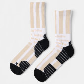Eleganter gestreifter personalisierter 'Bester Vat Socken (Links)