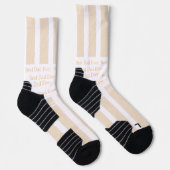 Eleganter gestreifter personalisierter 'Bester Vat Socken (Rechts)