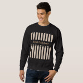 Eleganter gestreifter personalisierter 'Bester Vat Sweatshirt (Vorne ganz)