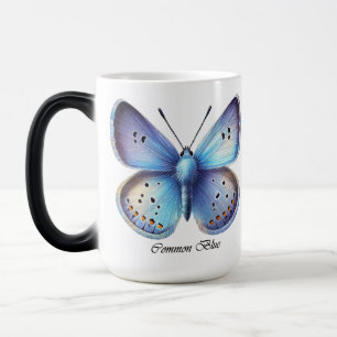 Eleganter Gewöhnlicher Blauer Schmetterlings-Wrap Verwandlungstasse