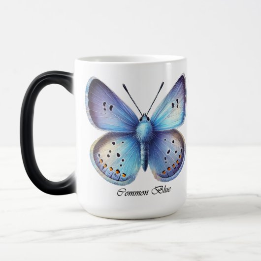 Eleganter Gewöhnlicher Blauer Schmetterlings-Wrap Verwandlungstasse (Links)
