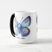 Eleganter Gewöhnlicher Blauer Schmetterlings-Wrap Verwandlungstasse (Vorderseite Links)