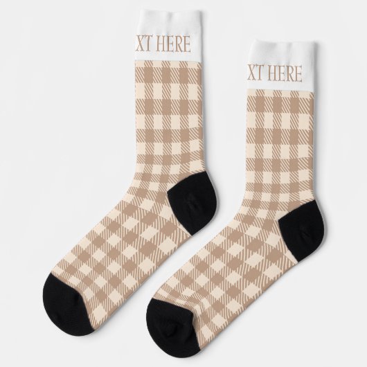 Eleganter Gingham Gingham-Gingham-Gingham-Gingham- Socken (Linkes Detail)