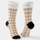 Eleganter Gingham Gingham-Gingham-Gingham-Gingham- Socken (Gewinkelt)