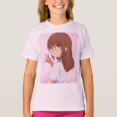 Eleganter Girls' Basic-T - Shirt (Vorderseite)