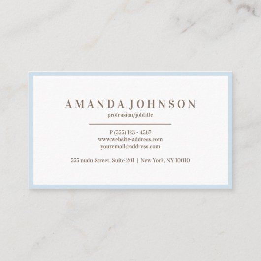 Eleganter Girly Day Wellness-Center Salon Blassbla Visitenkarte (Rückseite)