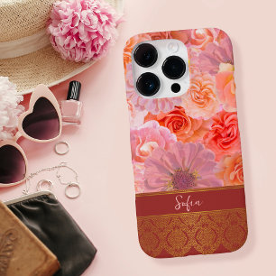 Eleganter Girly Floral Orientaler Individuelle Nam iPhone 16 Pro Hülle