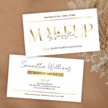 Eleganter Glam Weiß- und Goldeffekt-Makeup-Artist
