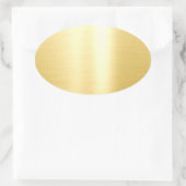 Eleganter Glamour Blank Template Imitate Gold Clas Ovaler Aufkleber (Tasche)