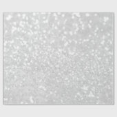 eleganter Glamour des Chic weißer Imitat-Glitzer Geschenkpapier (Flach)