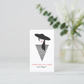 Eleganter Glamour Mod Stylist, Boutique Visitenkarte (Stehend Vorderseite)