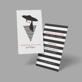 Eleganter Glamour Mod Stylist, Boutique Visitenkarte